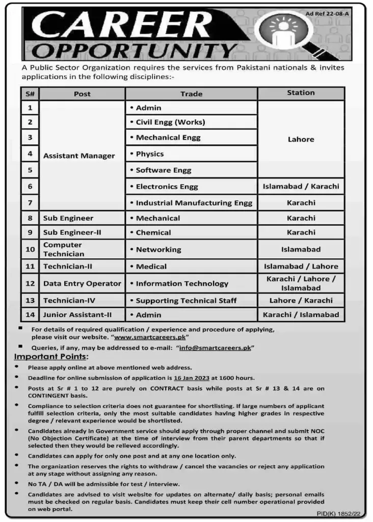 Jobs in SUPARCO Pakistan for Assistant Manager and Others 2023