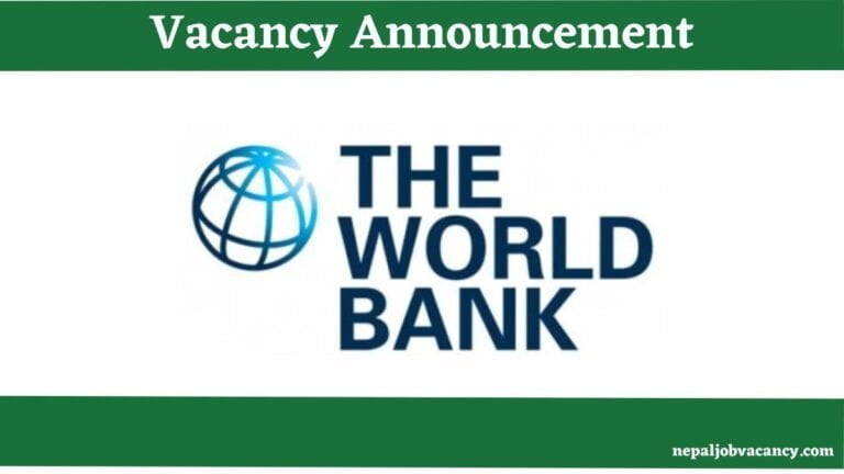 Job Vacancy in World Bank Group