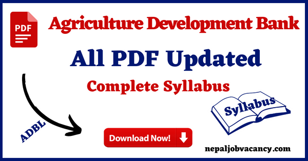 Agriculture Development Bank Updated Syllabus Download Free 2080