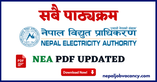 All NEA Syllabus Nepal Electricity Authority PDF Download