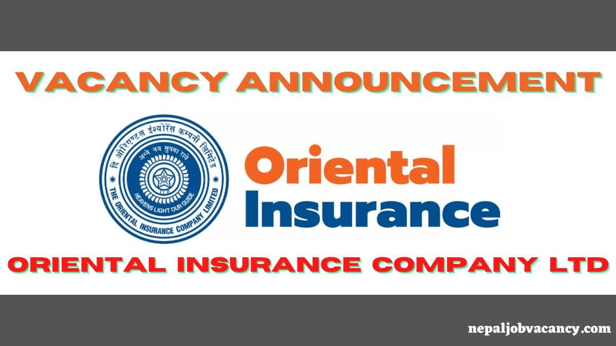 Oriental Insurance Job Vacancy