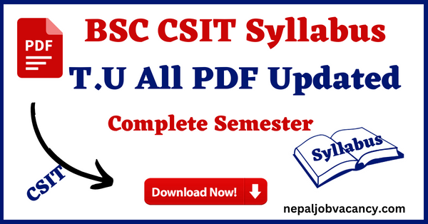 {PDF} BSC CSIT Syllabus | All CSIT Syllabus Free Download 2080