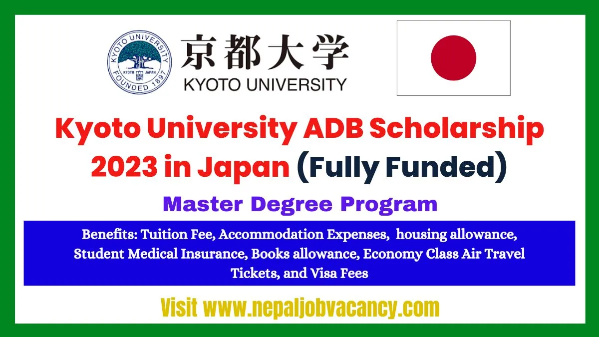 Kyoto University ADB Scholarship Japan 2023-2024
