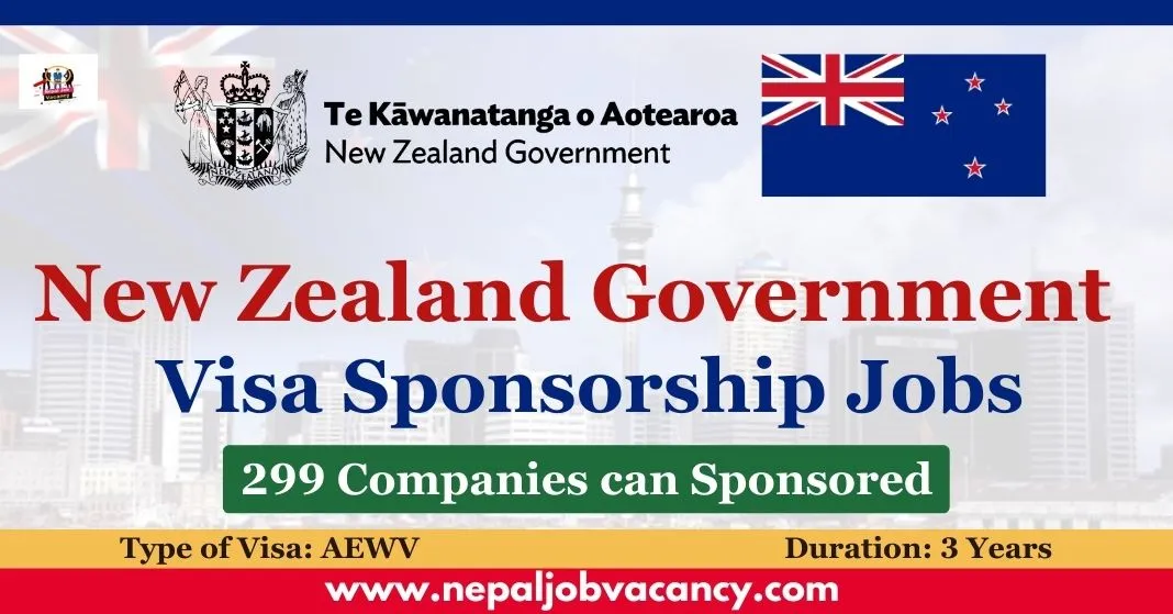 New Zealand Government Visa Sponsorship Jobs 2023