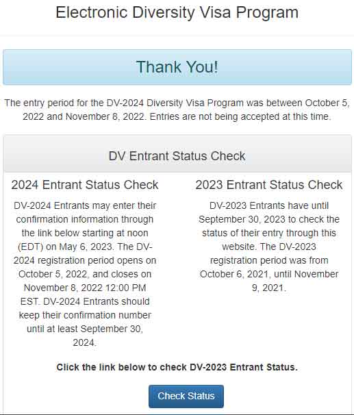 DV Result 2024 USA Check EDV Result Namelist