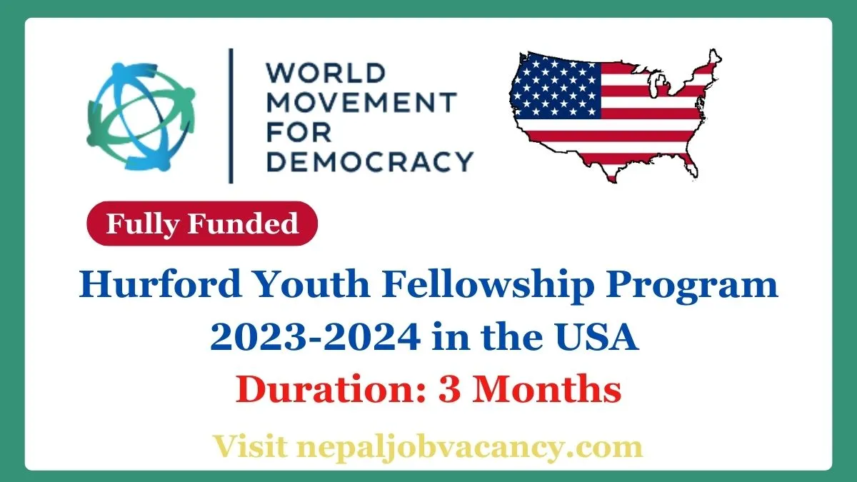 Hurford Youth Fellowship Program 2023-2024 in the USA (Fully Funded)