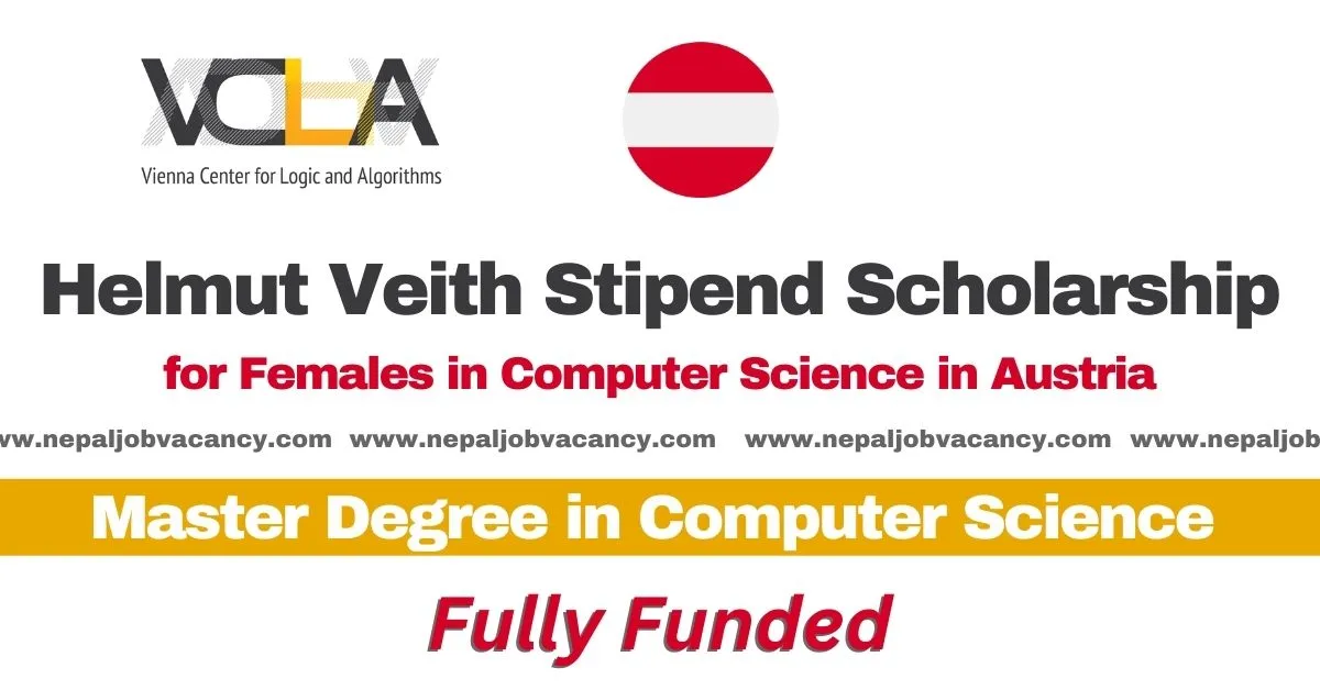 Fully Funded Helmut Veith Stipend for Females in Computer Science 2024