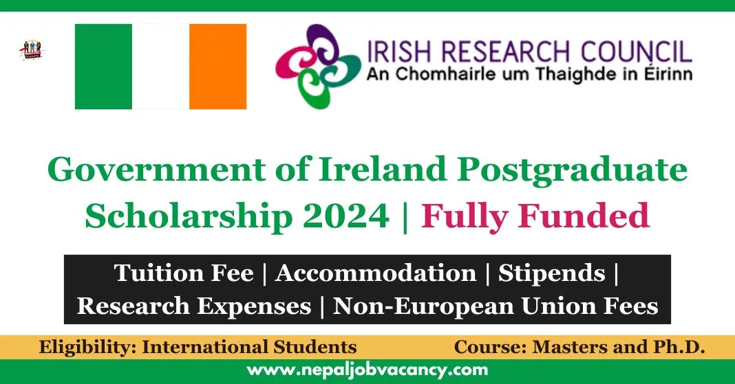 Government of Ireland Postgraduate Scholarship 2024 | Fully Funded