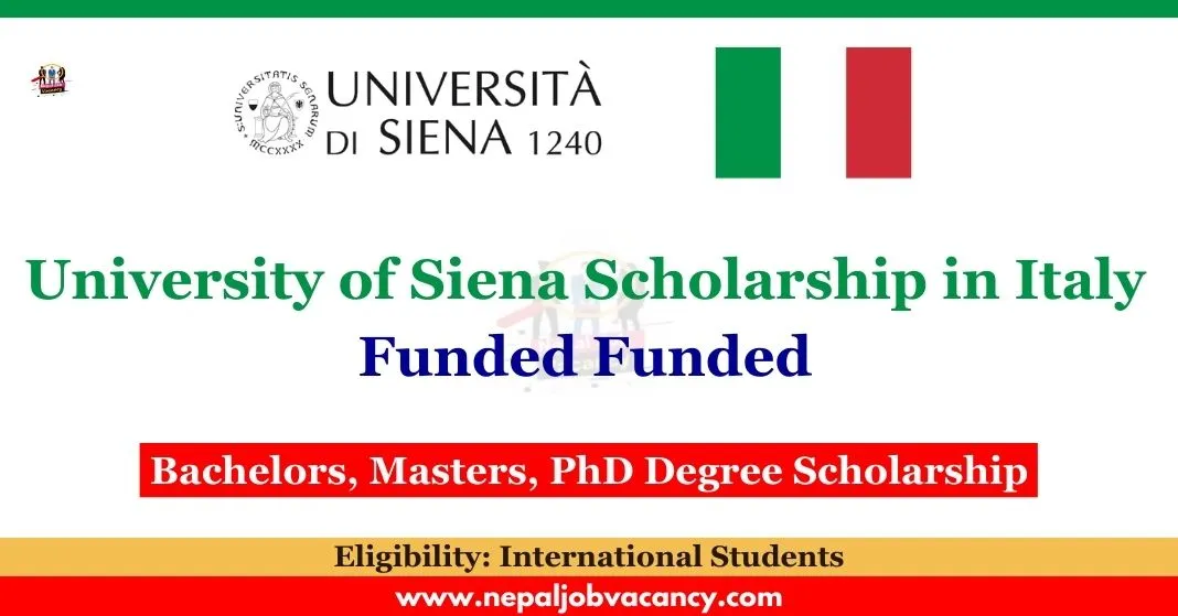 University of Siena Scholarship 2023-24 in Italy | Fully Funded