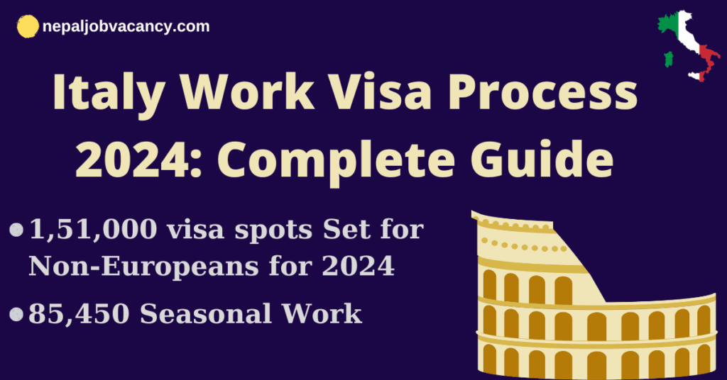 Italy Work Visa Process 2024 StepbyStep Guide to obtain an Italian