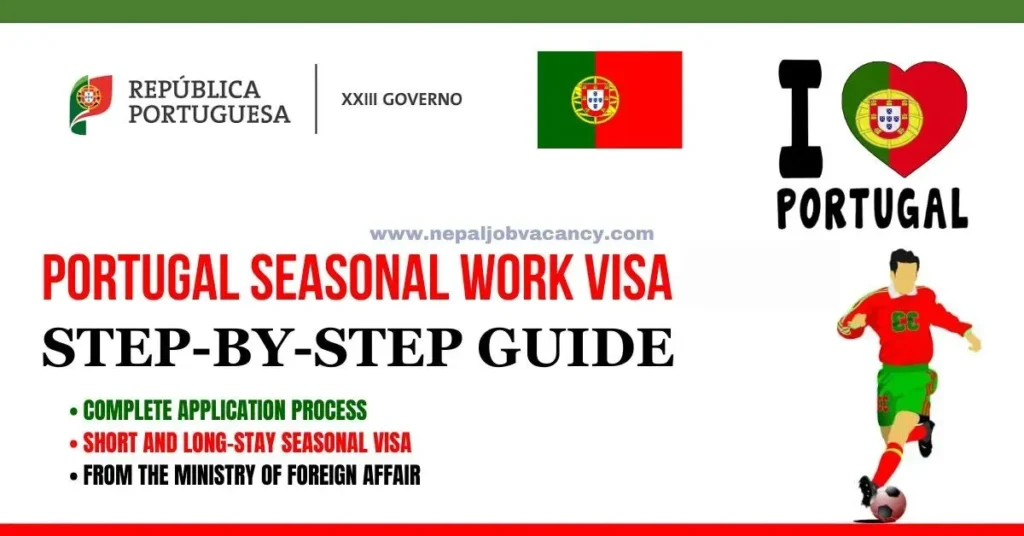 Portugal Seasonal Worker Visa 2024