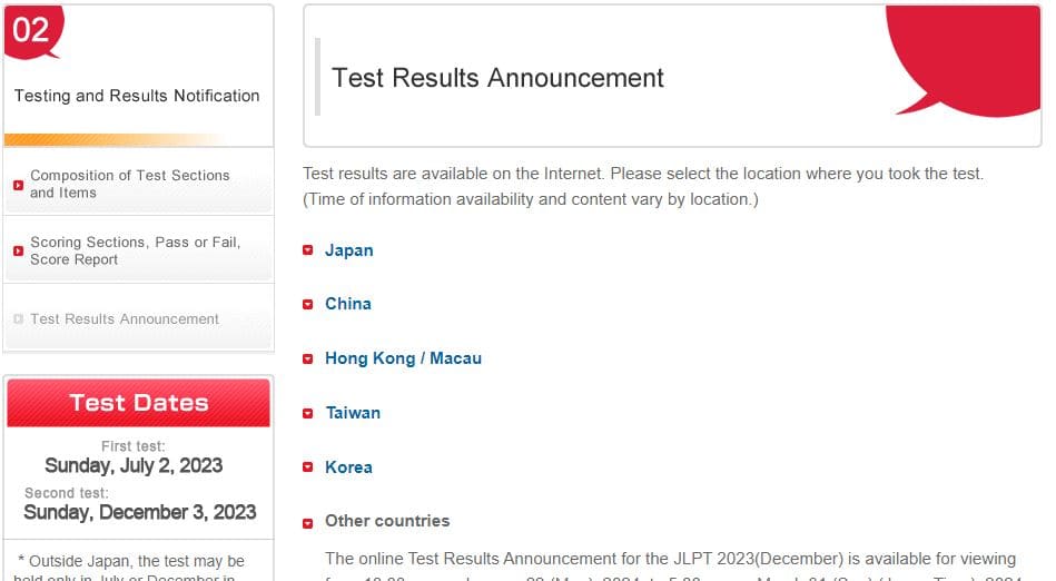 Check JLPT Exam Result in Nepal Online