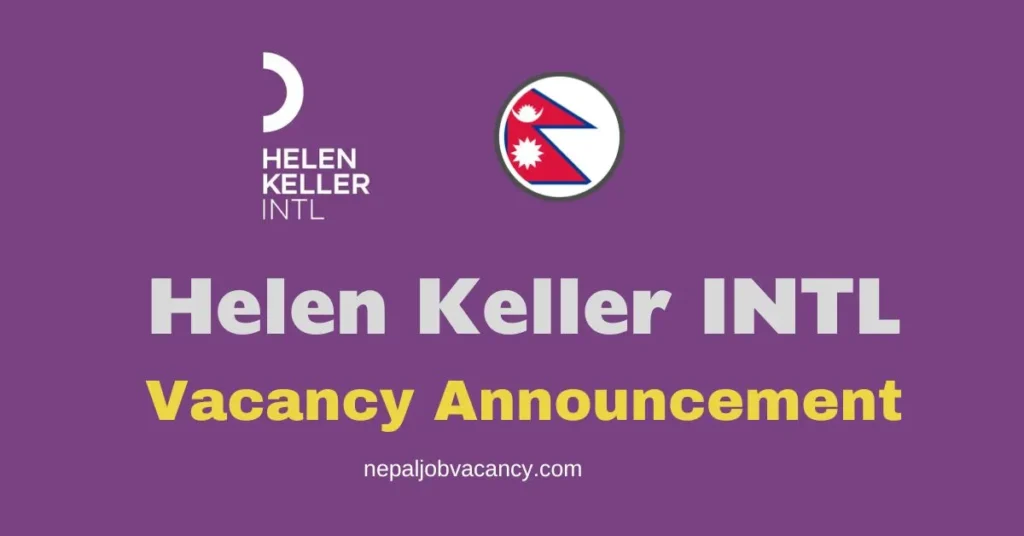 Helen Keller International Nepal (HKI) Vacancy for 33 Research Associates